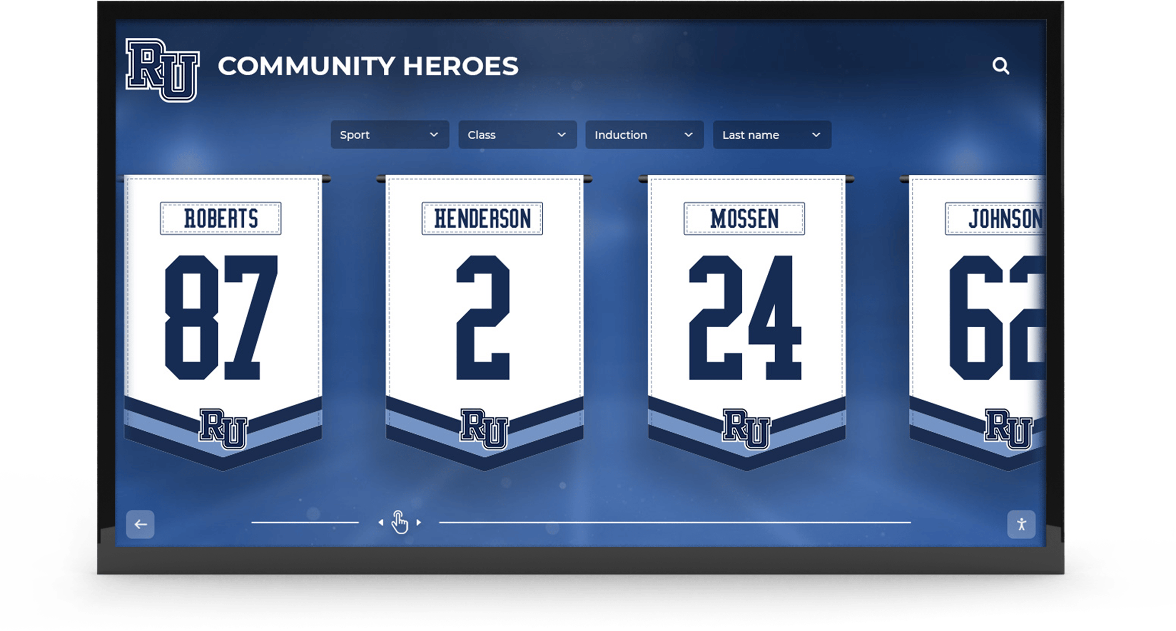 Community heroes digital display